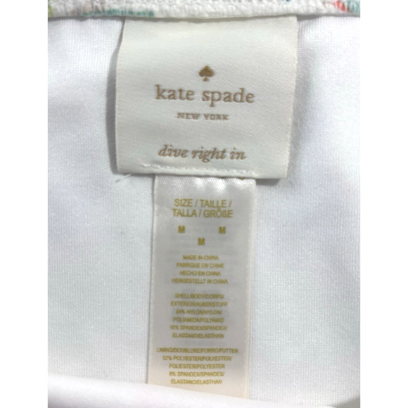 Kate Spade Bikini Bottom Medium Cream Citrus Floral Beach Cruise Resort - Picture 4 of 4